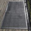 Outdoor Rubber Floor Mats Anti Slip Restaurant Commercial Kitchen Mat Rubber Drainage Mat 60 x 35 Heavy Duty Door Mat for Garage Garden Indoor Outsid