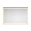 72 x 48 Inch LED Bathroom Mirror with Aluminum Frame, Wall Mounted Vanity Mirror, Anti-Fog, Memory, 3 Colors, Stepless Dimmable