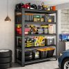 5-Tier Adjustable Storage Shelves for Garage, Capable of Holding 2000LBS - Heavy-Duty Metal Utility Rack Shelf Unit, Ideal for Warehouse, Pantry, Clo