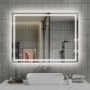 48"*36"LED Bathroom Mirror,Front-Lit and Back-Lit, Stepless Dimmable, 3 Colors CRI90+, Brightness Memory, Shatter-Proof,Anti-fog LED Vanity Mirror, I