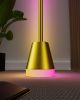 Smart RGB LED Corner Floor Lamp,172 LEDs Bright Standing Lamps for Living Room with APP and Remote,Modern Floor Lamp with Music Sync and 16 Million C