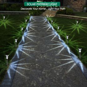 10-Pack Solar Pathway Lights – Waterproof Stainless Steel