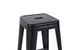 24 Inch Counter Height Stool, Backless Metal Bar Stools Set of 2, Non-Stackable, Detachable & Easy Assembly, Space-Saving Design for Kitchen Island/B