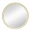 D20x1.5"Transitional Decor Style Mango Wood Wall Mirror Wall Decor with Frame of Solid Mango Wood for Bathroom,Entryway Console Lean Against Wall