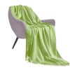 Green Acrylic Knitted Throw Blanket – Soft and Cozy Decorative Blanket for Bed, Sofa, Couch, or Living Room, Warm and Stylish Home Décor Accent
