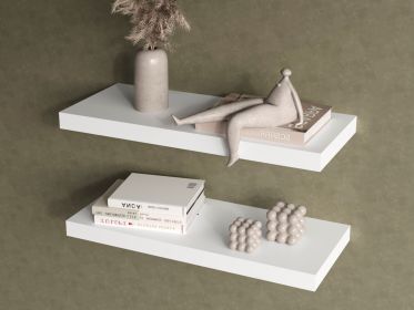 Floating Shelf Dallas, Living Room, White