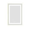 20 x 32 Inch LED Bathroom Mirror with Front and Backlight, Wall Mounted Vanity Mirror with Aluminum Frame, Anti-Fog, Memory, 3 Colors, Stepless Dimma