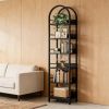 Versatility Display Shelf,Compact Bookshelf,Arched Corner Bookcase