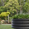 2PCS Round Raised Garedn Bed,11.4' Tall Metal Raised Beds,Outdoor Garden Raised Planter Box Vegetables and Flowers,Black