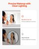 LED Bathroom Mirror, 36" x 72" LED Bathroom Vanity Mirror with Frontlit and Backlit, Anti-Fog Memory Mirror with Lights, Stepless 3 Colors Temperatur
