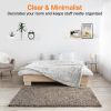 4 Pack 15In Clear Acrylic Floating Shelves Bookshelves with 2 Mounting Ways Wall Mounted Organizer for Kitchen Bathroom Study Living Room Bedroom Off