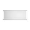 72 x 28 Inch LED Bathroom Mirror with Front and Backlight, Wall Mounted Vanity Mirror with Aluminum Frame, Anti-Fog, Memory, 3 Colors, Stepless Dimma