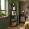 5-Tier Corner Shelf,Tall Corner Ladder Shelf Small Bookshelf