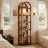 High bookshelf, arched bookshelf, open storage rack, plant rack, storage rack, display rack