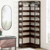 Corner Shoe Rack, Freestanding Shoe Storage Shelf