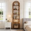 High bookshelf, arched bookshelf, open storage rack, plant rack, storage rack, display rack