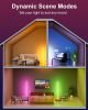 Smart RGB LED Corner Floor Lamp,172 LEDs Bright Standing Lamps for Living Room with APP and Remote,Modern Floor Lamp with Music Sync and 16 Million C