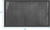 Outdoor Rubber Floor Mats Anti Slip Restaurant Commercial Kitchen Mat Rubber Drainage Mat 60 x 35 Heavy Duty Door Mat for Garage Garden Indoor Outsid