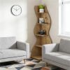 Corner bookshelf, corner bookshelf, bookshelf, display shelf, display rack