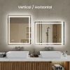 48"*36"LED Bathroom Mirror,Front-Lit and Back-Lit, Stepless Dimmable, 3 Colors CRI90+, Brightness Memory, Shatter-Proof,Anti-fog LED Vanity Mirror, I