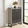 Modern Shoe Cabinet with Doors, 5-Tier Modern Shoe Rack Organizer