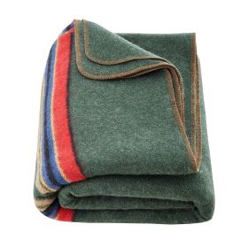Wool Camping Blanket, Large Warm Stadium Blanket, Waterproof & Windproof, Flame Retardant, Great for Outdoors, Picnics, Hiking, Sports Events, Travel (Color: Multi-color, Material: Wool Blend)