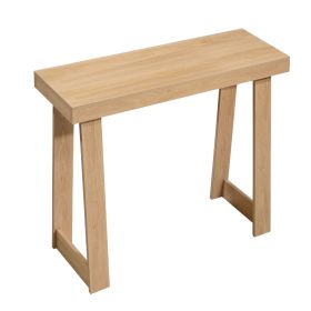 VEVOR 36 in Console Table, Modern Desk Behind the Couch, Wooden Rectangle Entrance Desk, Narrow Long Sofa Table Accent Stand, Ideal for Hallway (Color: Natural, size: 36 inch)