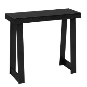 VEVOR 36 in Console Table, Modern Desk Behind the Couch, Wooden Rectangle Entrance Desk, Narrow Long Sofa Table Accent Stand, Ideal for Hallway (Color: Black, size: 36 inch)