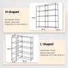 UltraDurable Double Row Heavy Duty 1500/1200 LBS 5/4 Tiers Storage Shelves, Adjustable Metal Kithcen Garage Shelving Wire Metal Shelving Unit Shelves