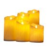 Flameless Flickering LED Candles Battery Operated , Warm Light Real Wax Pillar Votive 3D Wick Candles, Perfect for Party/Wedding/Home Decor(White