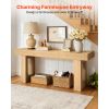 VEVOR 63 in Console Table, Farmhouse Desk Behind the Couch, Wooden Rectangle Entrance Desk, Narrow Long Sofa Table Accent Stand for Hallway, Bedr