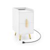 Nightstand Side Tables with 2 Drawers for Living Room Bedroom