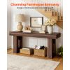 VEVOR 63 in Console Table, Farmhouse Desk Behind the Couch, Wooden Rectangle Entrance Desk, Narrow Long Sofa Table Accent Stand for Hallway, Bedr
