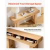 VEVOR 63 in Console Table, Farmhouse Desk Behind the Couch, Wooden Rectangle Entrance Desk, Narrow Long Sofa Table Accent Stand for Hallway, Bedr